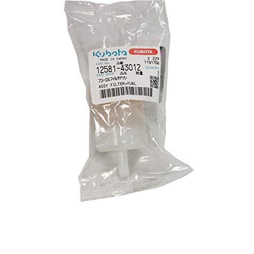 GENUINE OEM KUBOTA FILTER,FUELASSY 12581-43012