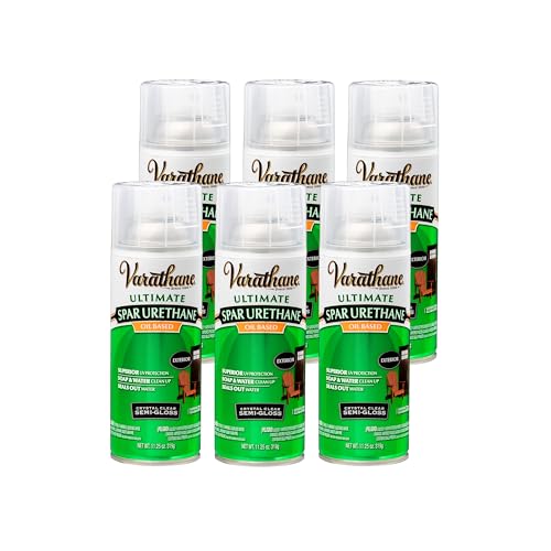 Varathane Oil-Based Ultimate Spar Urethane Spray, 11.25 oz, Semi-Gloss, 6