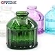 OFFIDIX Glas-Sprühflasche, Pflanzennebel mit Bronze-Kunststoff-Top-Pump-Blumen-Gießkanne zum Gießen Kleiner Pflanzen im Haus oder im Büro (Dunkelgrüne)