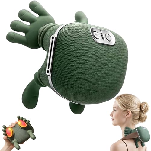 LEVILO Neck Massager with Fingers & Hands Cordless Bionic Neck and Shoulder Massager Electric Cervical Deep Tissue Wireless Portable Ideal for Home and Office Use
