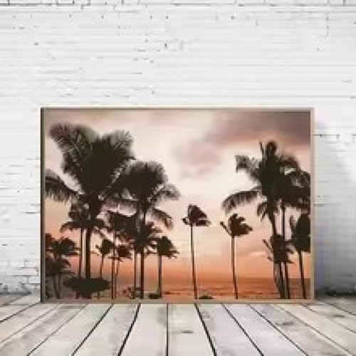 Décoration club de surf avec cette toile tropicale de plage