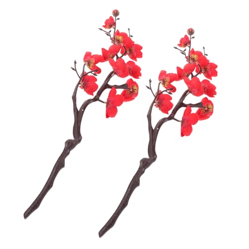 POPETPOP 2pièces Branche De Prunier Artificielle Fleurs Décorative pour Vase Ou Table Réutilisable