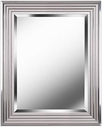 Kenroy Home 60320 Lyonesse Mirror with Chrome Finish, Coastal Style, 30" Height, 24" Width, 1" Depth