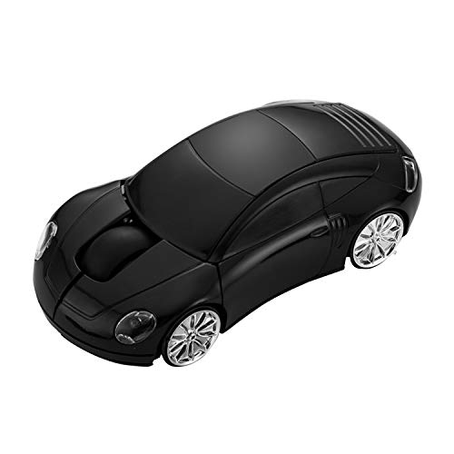 Image of Microware Black Cool Car Shaped Wireless USB 3D Mouse Mice for PC Laptop Notebook