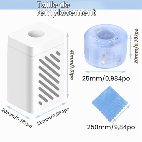 EATBALE Pièces de Rechange pour Module d'ions Argent pour réservoir d'eau pour Dreame X40 Ultra Complete / L20 Ultra Complete / L10s Pro Ultra Heat / X10 / X20 / S10 / S20 / W10S Robot aspirateur – vue 7