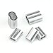 Sutemribor 304 Stainless Steel Wire Rope Cable Thimbles and 6 Sizes Aluminum Crimping Loop Sleeve Assortment Kit, 240PCS
