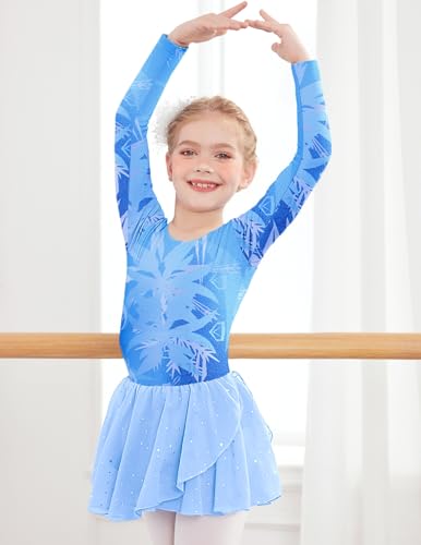 Image of Arshiner Kids Girls Classic Long Sleeve Leotard Dance Ballet Dress
