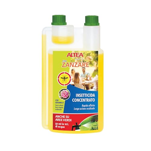 Tenokit Insetticida Zanzare Professionale Concentrato - Disinfestazione Blatte Acaricida Per Interno Ed Esterno - Antiformiche Effetto Prolungato - Flacone Da 1 L