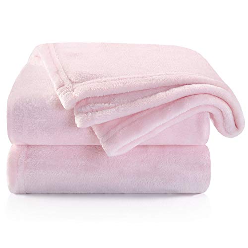 Image of TILLYOU Toddler Blanket for for Boys Girls, Flannel Fuzzy Baby Blanket for Boys Girls, 40x50 Inches, Pink