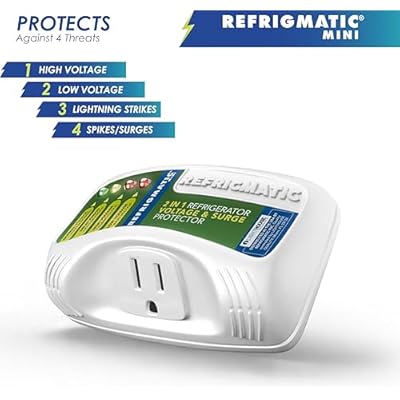 Refrigmatic WS-36300 Electronic Voltage & Surge Protector for Refrigerators Up to 27 cu. ft. Protect Your Refrigerator Against High and Low Voltage, Brownouts and Spikes.