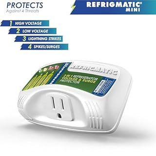 Refrigmatic WS-36300 Electronic Voltage & Surge Protector for Refrigerators Up to 27 cu. ft. Protect Your Refrigerator Against High and Low Voltage, Brownouts and Spikes, (2 Pack)