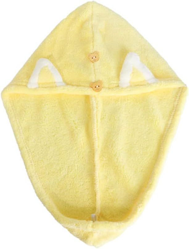 HBJWOV Microfiber Dry Hair Cap Shower Dry Hair Cap Water Towel Quick Drying Hair Women Bathing Tools(Black)