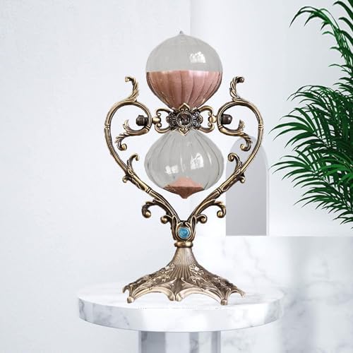 Sanduhr Love Shape Metal Hourglass Pink