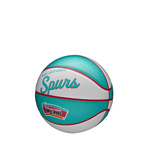 Wilson NBA Team Retro Mini Basketball - San Antonio Spurs
