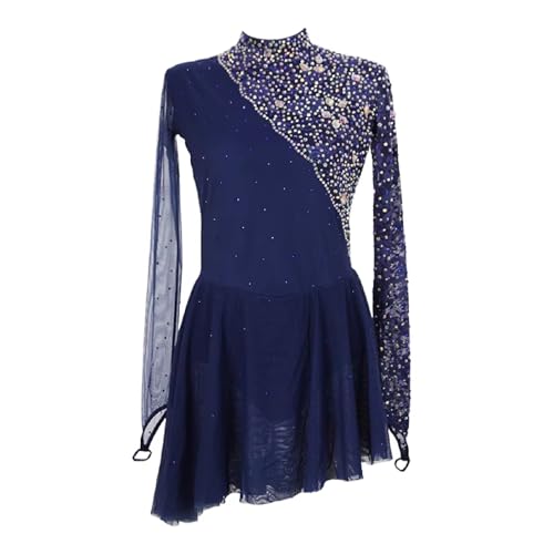 Costume de patinage sur glace avec strass pour un anniversaire de fille