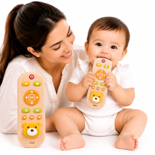 Image of CHICAGOZONE Premium Baby Silicone Teether Ring Toy - BPA Free Soft Teething Toy for Infants, Multi-Texture Sensory Chew Toy, Easy Grip Teether for Babies 3-12 Months, Cute Animal Design (Multicolor) (ORANGE PANDA)