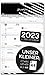 Produktbild UNSER KLEINER: 19,5 x 32,5 cm Familienkalender 2023 SCHWARZ-WEISS im kompakten A4+ Format, 5 Spalten, Familienplaner 2023 und Okt-Dez 2022, Wandkalender, Wandplaner Sticker Abfall, Urlaub uvm.