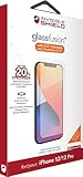 ZAGG Invisible Shield iPhone 12 Screen Protector - Compatible with iPhone 12 and iPhone 12 Pro Elite Flexible Polymer with a Glass-like Feel: What is GlassFusion? We’ve developed an elite hybrid polymer that provides powerful, flexible protection wit...