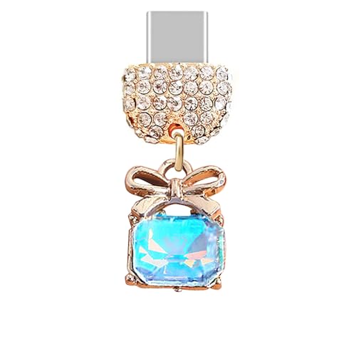 ELISE & FONDA TP450 Type-C USB�[�d�|�[�g �N���X�^�� �h�o�v���O ���g���{�E �g�ѓd�b�`���[�� iPhone 15 /Samsung/OnePlus/Xiaomi/oppo Android�g�ѓd�b�p (�u���[)