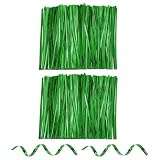sourcing map 1600 Stück Tüten-Drehbinder, 120 mm, wiederverwendbar, metallisch, Kabelbinder, Plastiktüten-Versiegeler für Party, Brot, Süßigkeiten, Kuchen, Geschenkbedarf, Grün