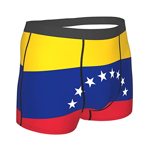 Flag of venezuela Mens Boxer Briefs Underwear Breathable Stretch Boxer Trunk with Pouch for Men, Youth3