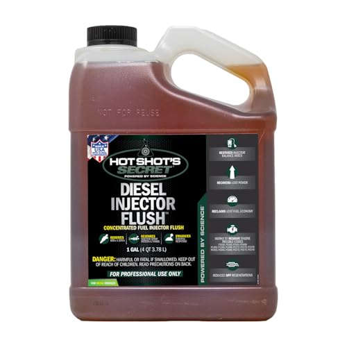 Hot Shot’s Secret Diesel Injector Flush – Professional Diesel Injector Cleaner | Cleans IDIDs & Restores Balance Rates | Service-Grade Injection Flush Treatment