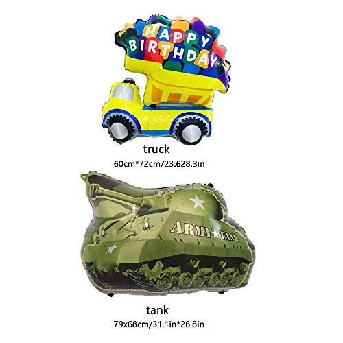 Cugbo 12Pcs Balloon Set, Vehicles Aluminum Foil Balloons, Helium Mylar Cars Balloons Kits For Kids Children Party Decor Supplier #TOP6