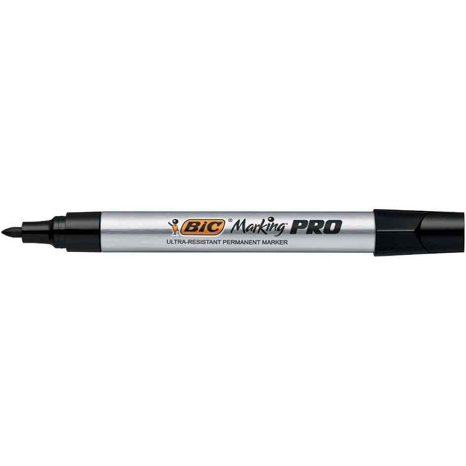 Marqueurs permanents BIC noirs ultra résistants pour écrire sur surfaces humides et difficiles