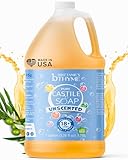 Brittanie's Pure Organic Castile Liquid Olive Oil Soap Refill, 1 Gallon Unscented | Face, Body Wash, All Purpose Cleaner, Dishes, Pets, Laundry | Vegan, Biodegradable, Made in USA