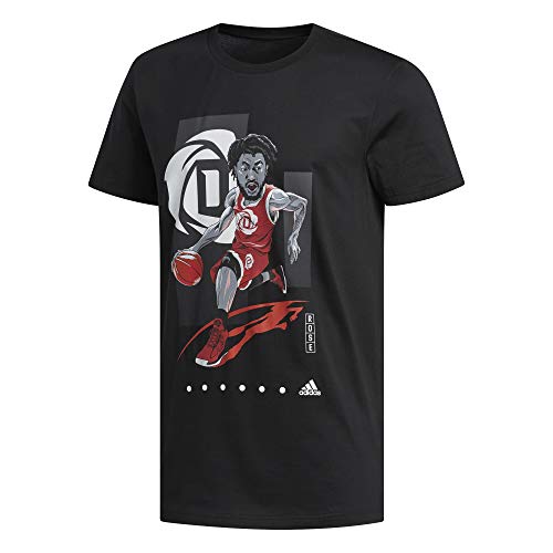 Adidas D Rose Geek Up Tee, Maglietta a Maniche