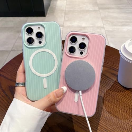 Coque rose iPhone 14 Pro Max magnétique antichoc, idéale pour le quotidien dynamique - 5