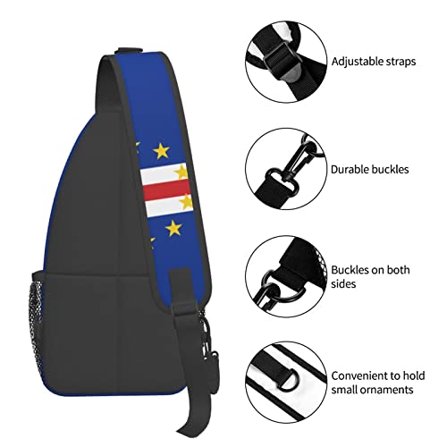Mochila bandolera unisex con bandera de Cabo Verde miniatura 6