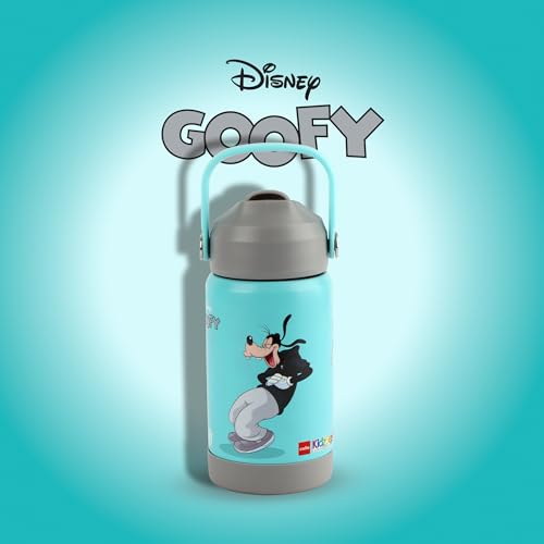 Image of CELLO Kidzbee Gen Alpha Stainless Steel Kids Flask Water Bottle 370 ml | 3D Goofy Touch & Feel Design, Leakproof Lightweight Easy to Carry Hot and Cold Kids Flask Water Bottle for School & Travel