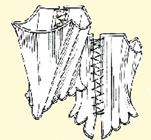 1700's Stays Pattern (Size 18- Bust size 44")