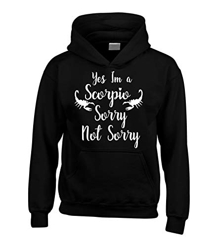 Sweat Scorpio Edward Sinclair noir idéal pour le collège en 9-11 ans