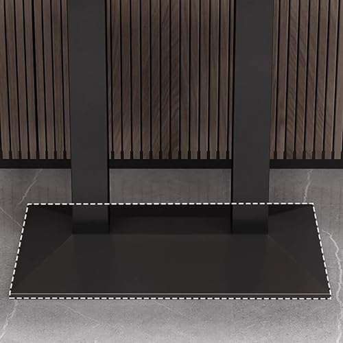 Mesa de bar industrial con tablero de madera maciza y marco robusto 6