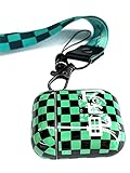 Anime Headset Case with Neck Lanyard Cover Airpods Headphone Cases Durable Shockproof Dropproof Protective Cover for Airpods 1 & 2