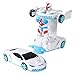 HolAngela Voiture de Jouet Robot Déformée,Voiture de déformation,cascades jouets for enfants,Voiture robot transformable 2 en 1,Robot de voiture déformé,électrique déformation voiture (A, ONE SIZE)