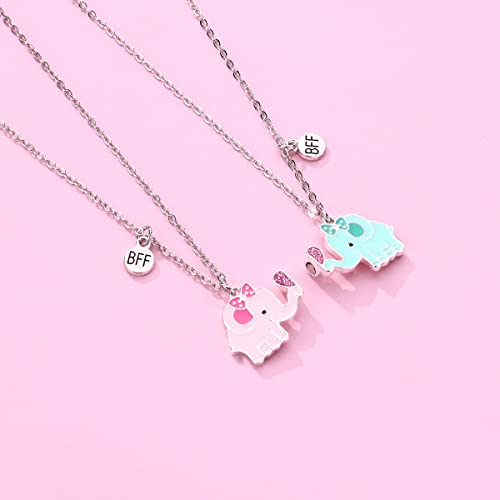 Best Friend Necklace Friendship Necklace Gifts Matching Magnetic BFF Necklace for 2 Girls4