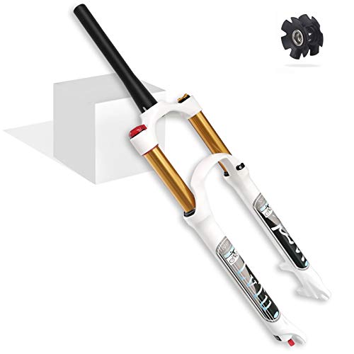 AttLvTu 26/27.5/29 �C���` �}�E���e���o�C�N �T�X�y���V�����t�H�[�N�C140mm �X�g���[�N 1-1/8 �C���` �l�W�����X�e�A���[�`���[�u ���o�E���h�����t��(Tapered manual lockout,29)