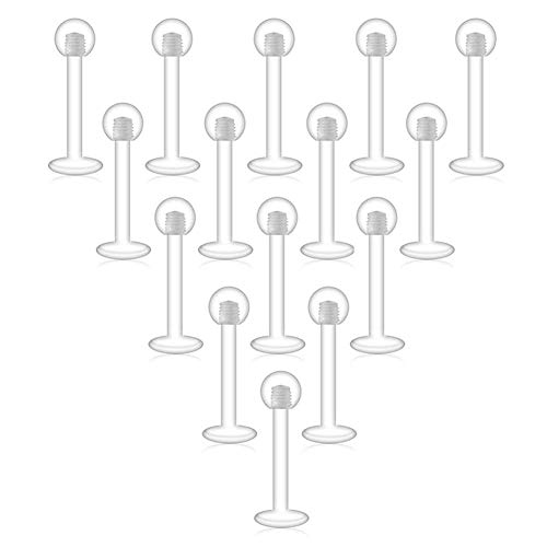 Briana Williams Effacer UV Flexible Acrylique Labret Monroe Bague à Lèvres Tragus Helix Cartilage Boucle d'oreille Stud Barbell Piercing Bijoux