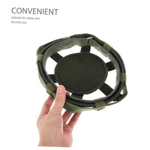 Forro de casco POPETPOP de nylon en verde oliva para sudor 7