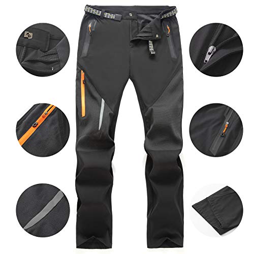 Freiesoldaten de Los Hombres Exterior Pantalones Ligeros Secado Rápido Senderismo Caza Pantalones de Pesca con Cinturón - imagen 6