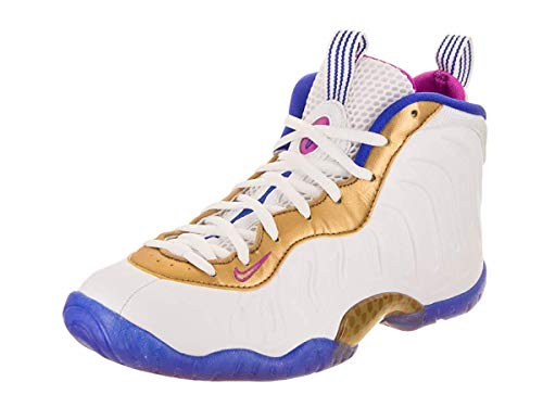 Nike Kid's Little Posite One GS White/Blue 644791-103 (SIZE: 6Y)