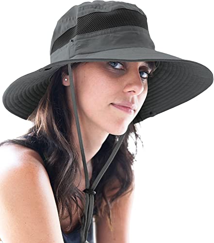 GearTOP Safari Hat for Men Sun Hats for Women UV Protection UPF 50+ Fishing, Gardening, Hiking Hat (22-23 1/2")
