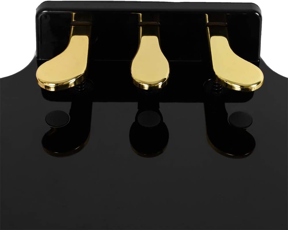 RANZIX Klavier Pedal Extender Bank für Kinder Höhenverstellbar mit 3 Pedale Kinder Klavier Lehren Hilfe Zubehörteil für Kinder Klavier Pedalerhöhung