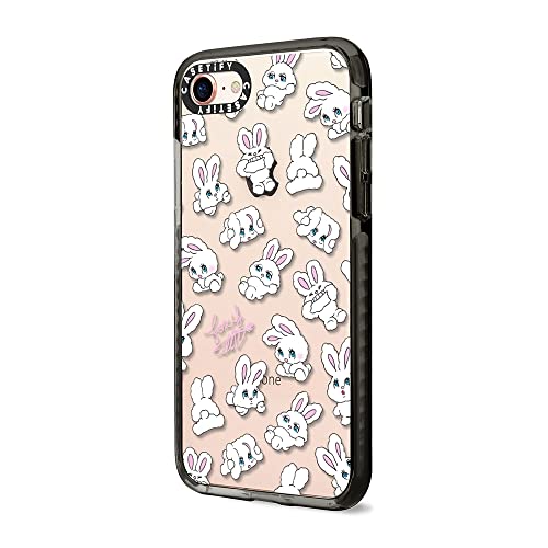 CASETiFY インパクトケース iPhone SE (2020/2022) and iPhone 8/7 - Bunnies by foxy illustrations - クリア ブラック