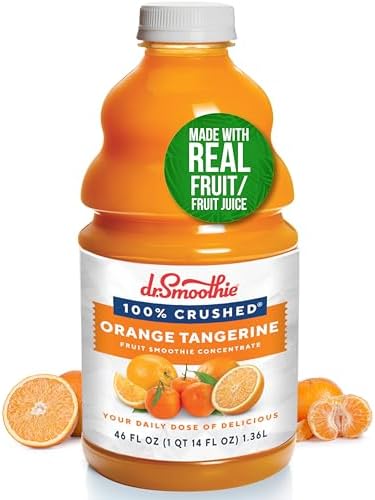 100% Crushed Orange Tangerine Fruit Smoothie Concentrate 46 oz