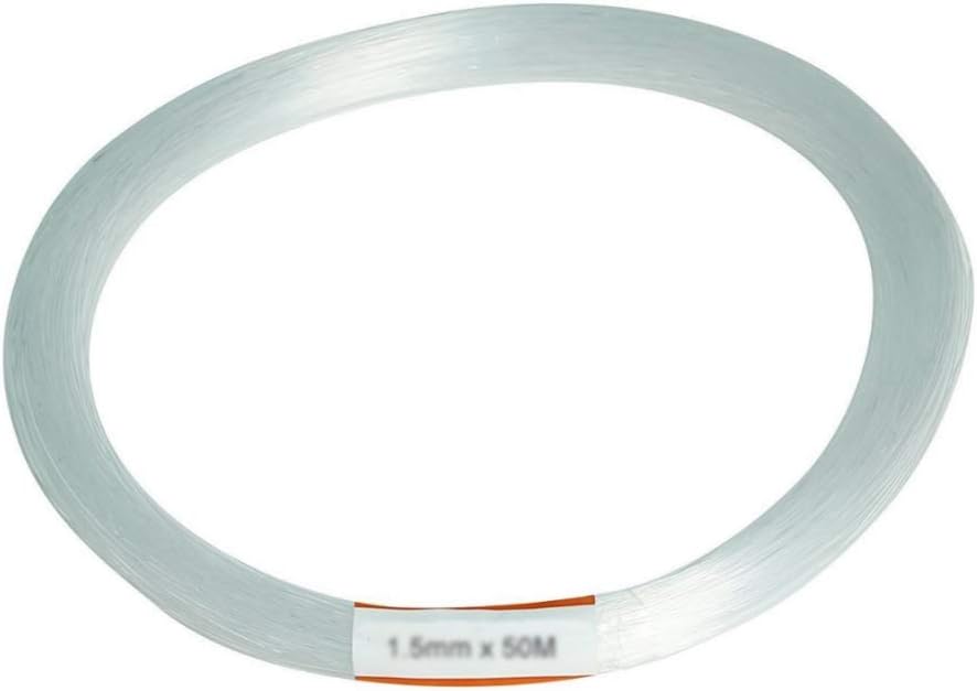 Kingmaled High-Brightness PMMA Plastic END Glow Fiber Optic Light Cable for Fiber Optical Lighting Decoration and LED Star Ceiling Sky Light Kit【Ф0.08in/2mm*164ft/50m Long】