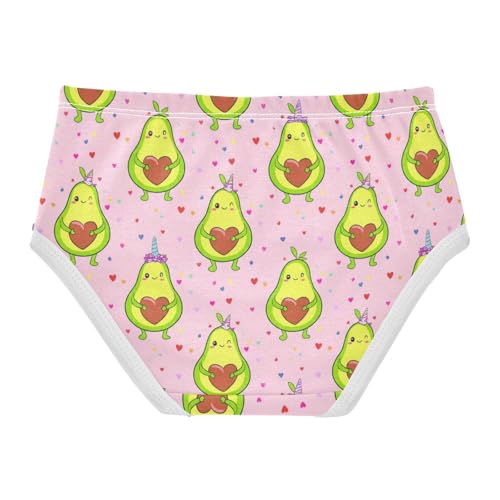 Joisal Cute Avocados Happy Faces Toddlers Underwear Floral 2t Cotton Little Girl Panties Designer Briefs Underpants2